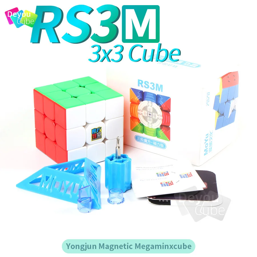 Moyu RS3M 2020 Магнитный 3x3 куб RS3 M магический скоростной 3x3x3 Magico пазл профессиональные
