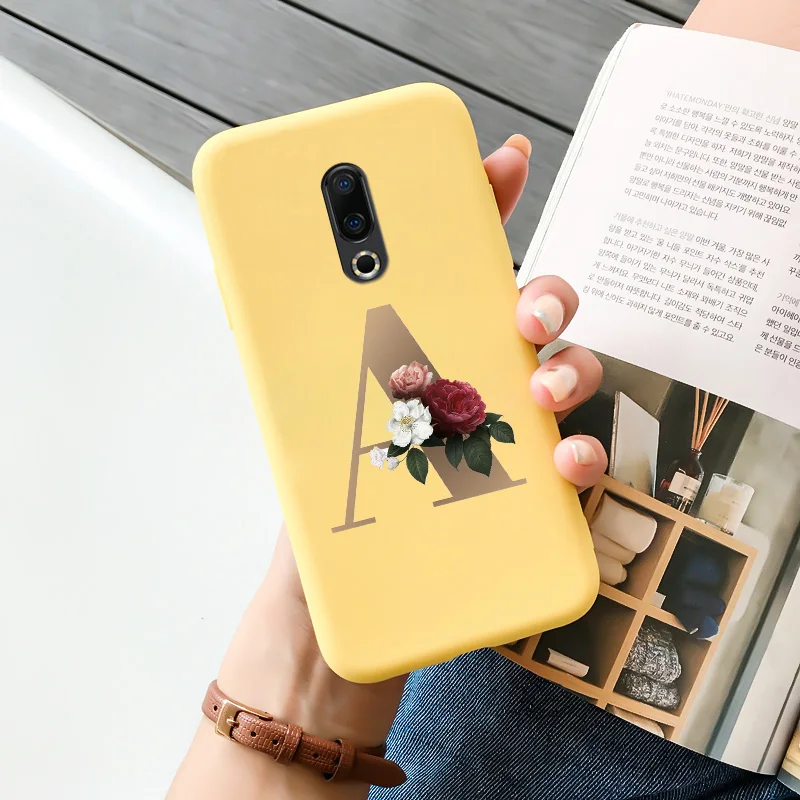 meizu back cover For Meizu 16 16t 16s 16x 16xs Plus Case Cartoon Painted Flower Pattern Shell Silicone Protection Phone Cover meizu phone case with stones Cases For Meizu