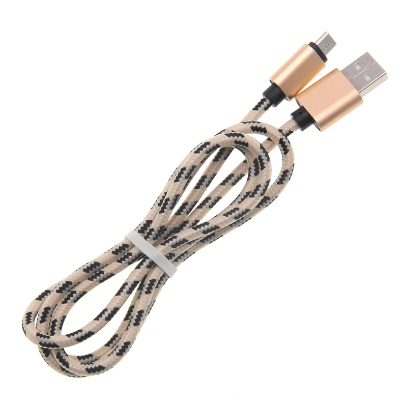 1 м 2 3 Плетеный Micro USB 8pin Тип C кабель зарядного устройства Ткань синхронизации