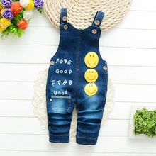 DIIMUU/комбинезоны для мальчиков и девочек комбинезоны для малышей, повседневные штаны с буквенным принтом, модные детские длинные штаны для детей от 1 до 4 лет