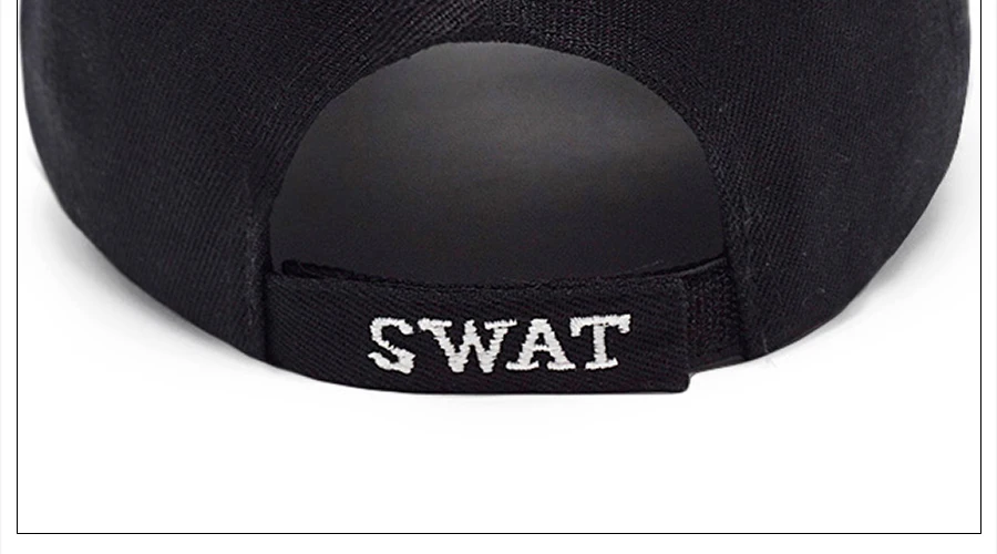 Новая мужская тактическая бейсбольная кепка SWAT вышивка письмо Snapback шляпа папы костяная мужская летняя спортивная армейская солнцезащитная Кепка Дальнобойщик черная Gorras