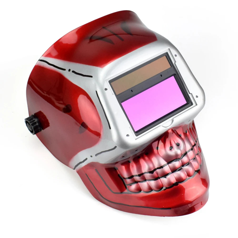 NEWACALOX Skull шлем плавная регулировка солнечной авто затемнение TIG MIG электрическая