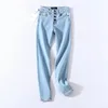 2022 Vintage Skinny Four Buttons High Waist Pencil Jeans Women Slim Fit Stretch Denim Pants Full Length Denim Tight Trousers ► Photo 3/6