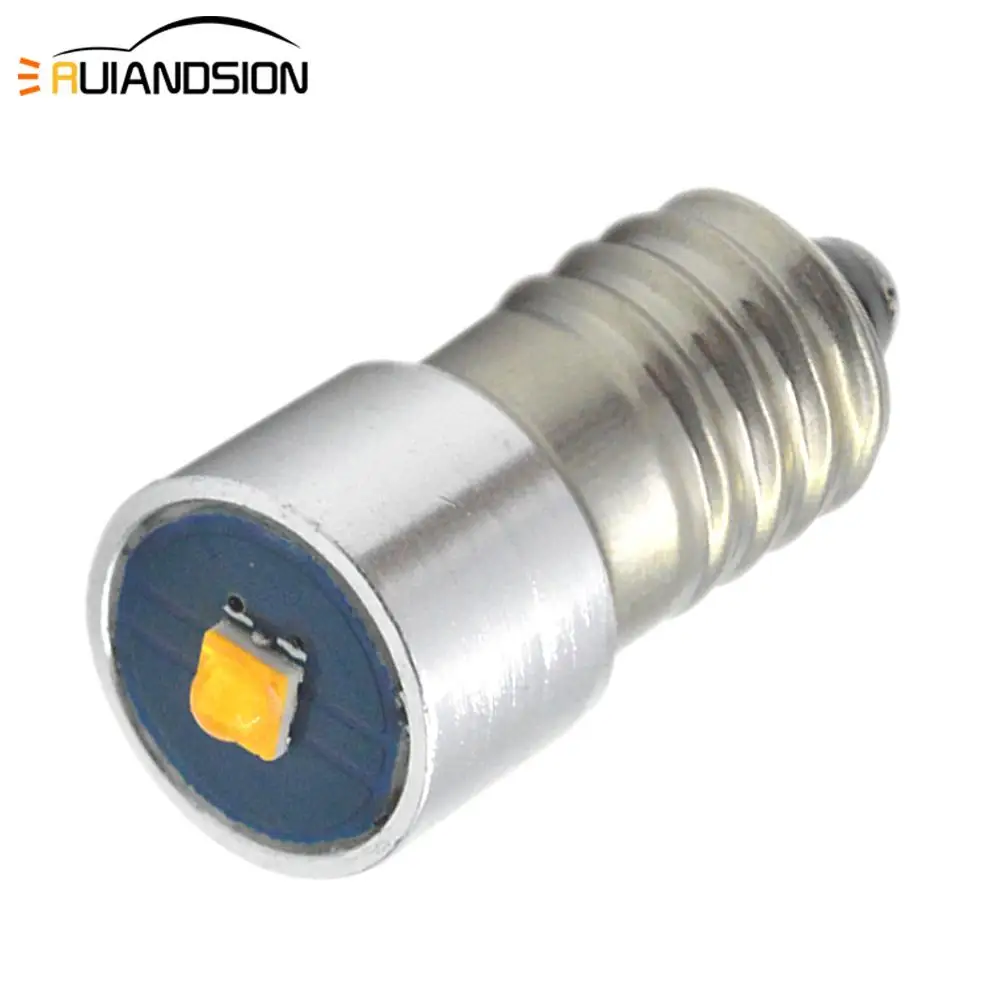 

DC3V AC/DC 4.5V 6-24V Mini E10 LED Bulb Flashlight Replacement Bulb 3W CR-EE led Torch Work Light Lamp 150LM White Yellow 6V 12V