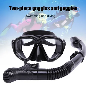 

2pcs Diving Mask Dry Breathing Tube Set Snorkeling Diving Goggles Tube Kit WHShopping