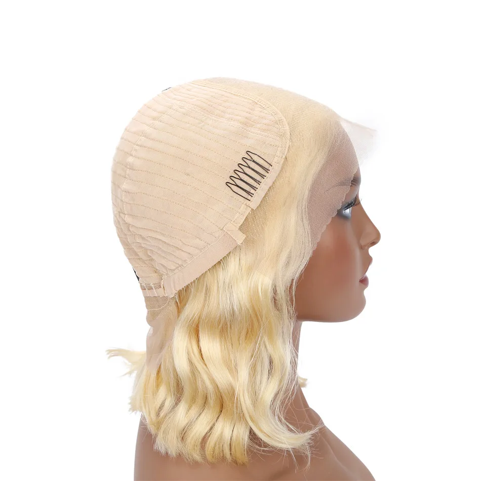 Water Wave Wig Bob Lace Front Wigs 1b Neon Blue Gray Pink Wig Ombre Lace Wig 13�4 Brazilian Remy 613 Lace Front Human Hair Wigs