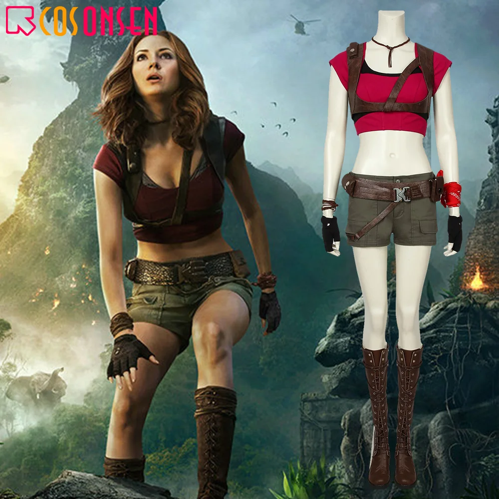 Jumanji Cosplay Costume 정글에 오신 것을 환영합니다 Martha Kaply Ruby Roundhouse ...