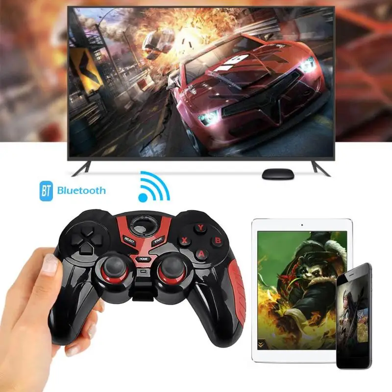 Беспроводной джойстик и геймпад для Android Bluetooth игровой контроллер для Android iOS планшет с держателем мобильного телефона