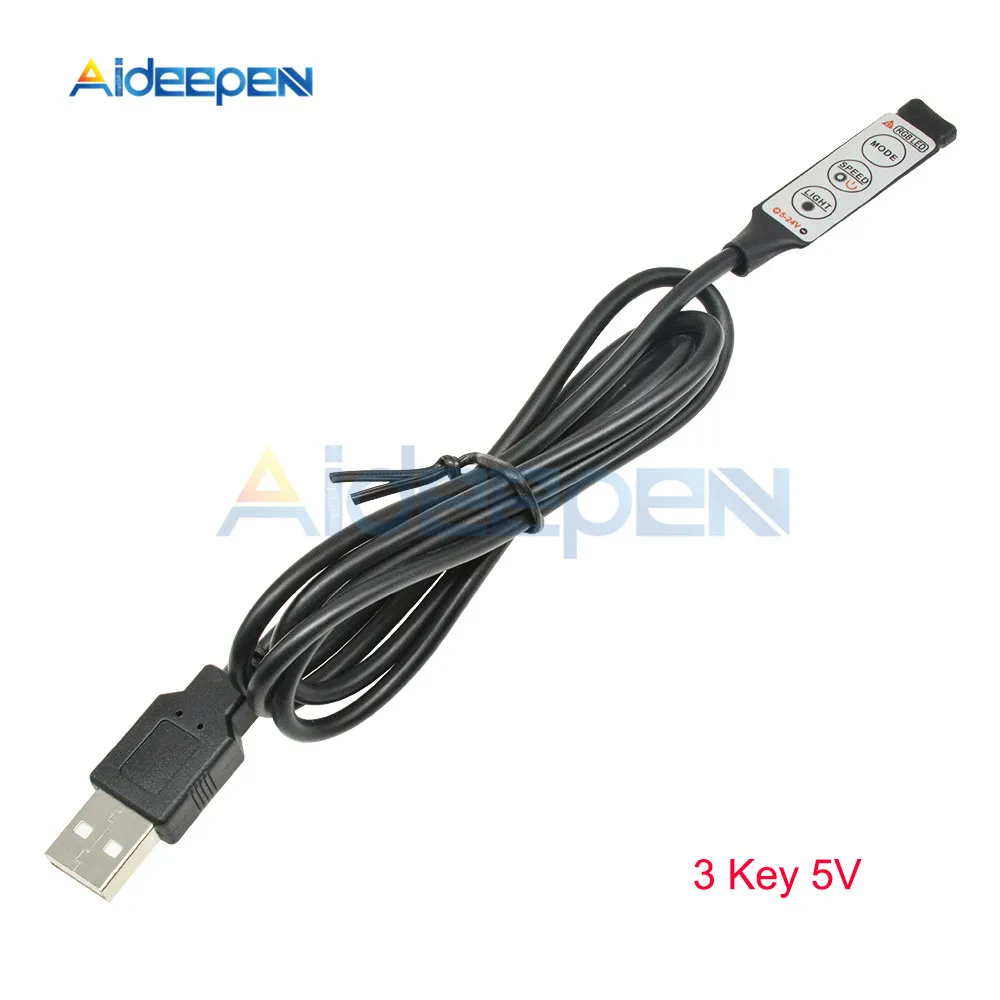 ตัวเลือกสินค้า RGB LED Strip Controller 3 Buttons Dimmer 24 Keys IR/RF Remote Control