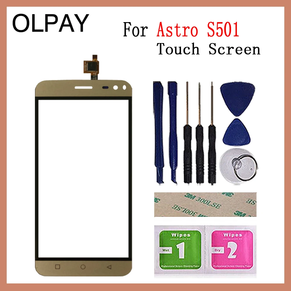 OLPAY 5,0 ''мобильный телефон сенсорный экран дигитайзер для Astro S501 сенсорный стеклянный датчик инструменты Бесплатный клей и салфетки