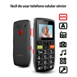 Artfone C1 Big Button Mobile Phone for Elderly, Unlocked Senior Mobile Phone With SOS Emergency Button,1400mAh Battery
