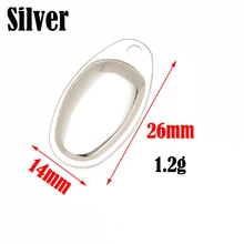  HYBOLAN Metal Copper Rotating Spinner Fishing Lure DIY spoon Hard bait Minnow VIB accessories Rings Blades Smooth Tackle 10pcs 