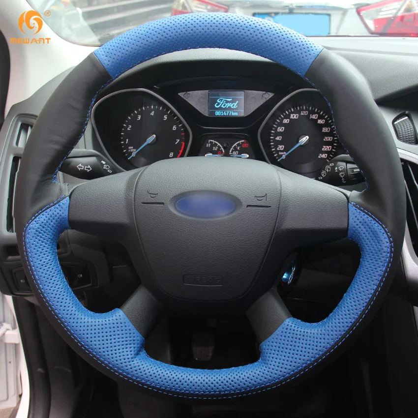 MEWANT черная синяя натуральная кожа фотоаксессуары для Ford Focus 3 2012 2014 KUGA Escape 2013 2016