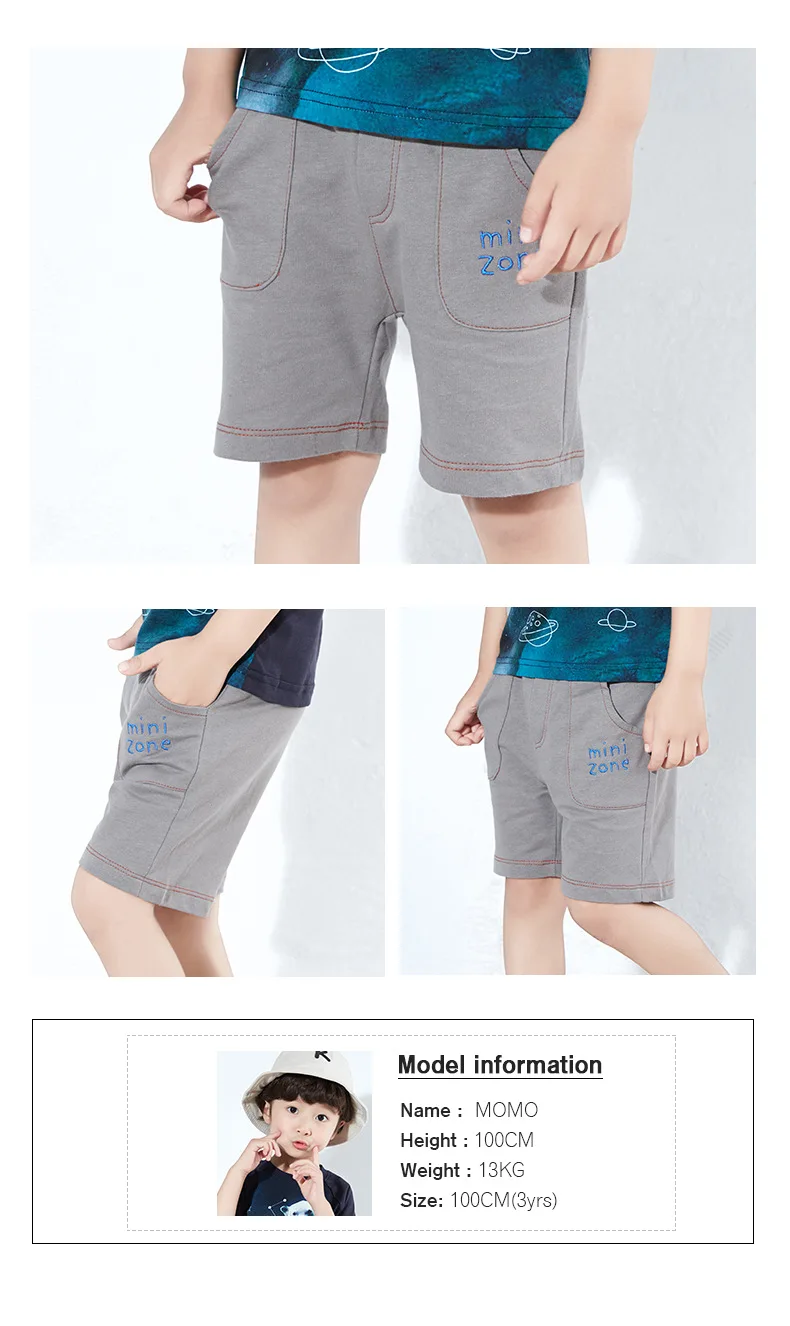 Crawler BOY'S Workwear Shorts Boy Pants Summer Wear Children Minizone Casual Pants