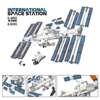 

NEW Ideas Series International Space Station The Apollo Saturn V Model Building Blocks Bricks Fit lepinings 5006148 Toy Kid Gift