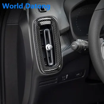 

Carbon Fiber Drawing Front Side Air Conditioning AC Outlet Vent Molding Cover Kit ABS Trim For VOLVO XC40 2018 2019 2020