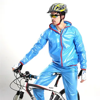 

Unisex Cycling Jacket Pants Waterproof Raincoat Bicycle Jacket Clothing Road MTB Mountain TPU Bike Rain Coats Cycling Poncho Set