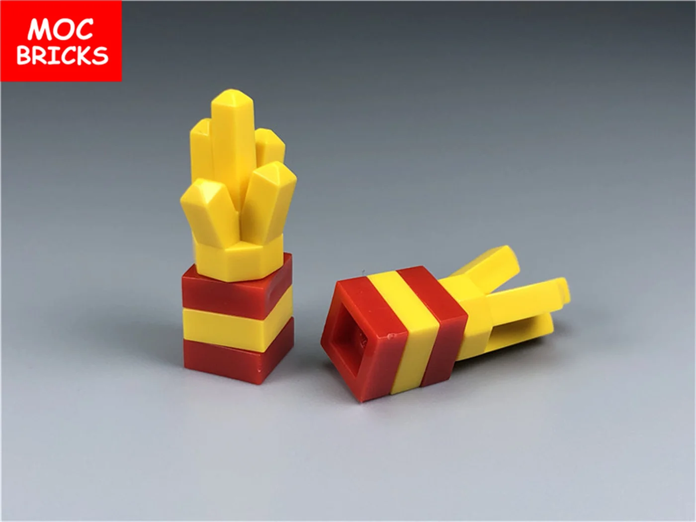 MOC Bricks DIY Food French fries Toys Rock 1 x Crystal 5 Point Educational figures Blocks Kids Gifts | Игрушки и хобби