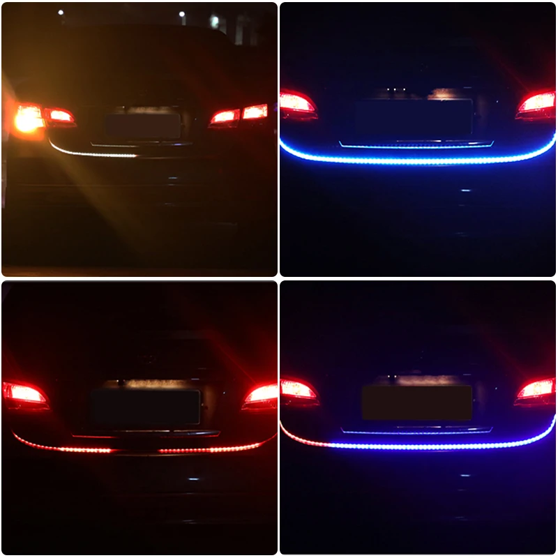 Струящийся светодиодный RGB красочный Автомобильный свет багажника для Nissan Qashqai j11 Juke X-trail T32 Tiida Note Almera Primera Pathfinder Teana