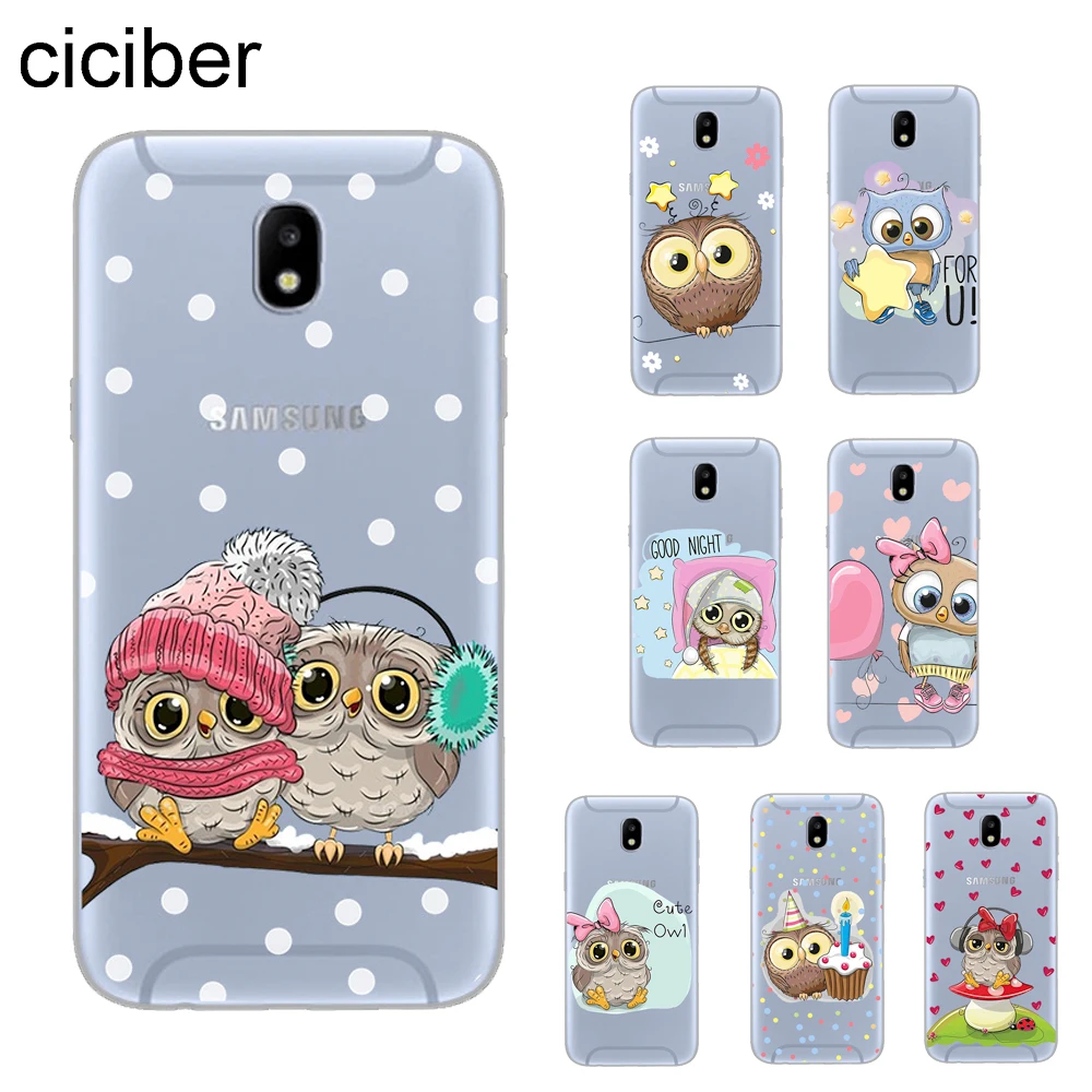 Ciciber чехол с изображением совы для Samsung Galaxy J8 J7 J6 J5 J4 J3 J2 J1 Pro Core Plus Prime mini 2017 2018 2016