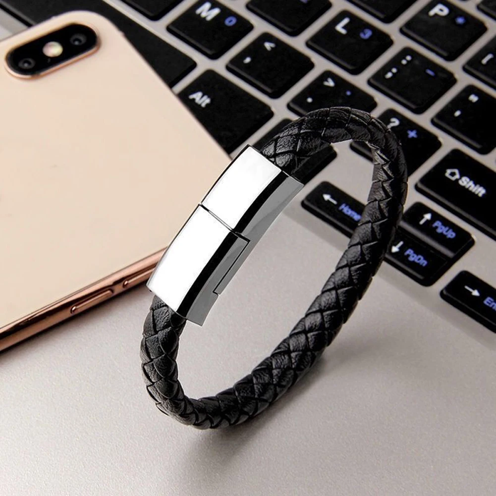 22.5CM Bracelet USB Charging Cable Data Charging Cord for iPhone Plus X XR Xs Max for samsung HUAWEI xiaomi USB C Micro cable iphone to hdmi Cables