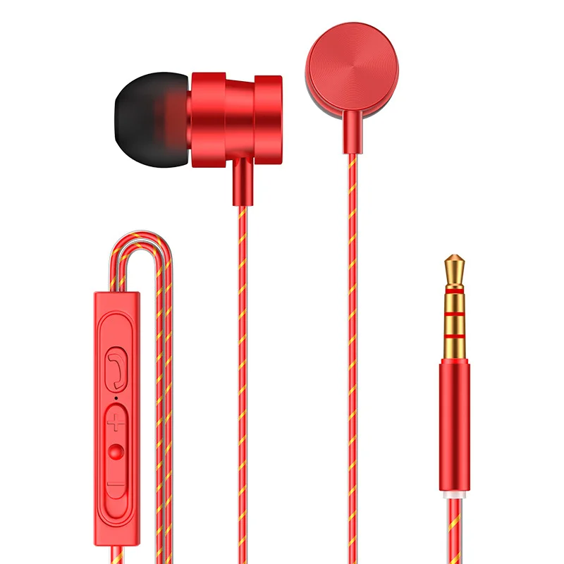 Wholesale Wired earphone High bass dual drive stereo In Ear Earphones With Microphone Computer