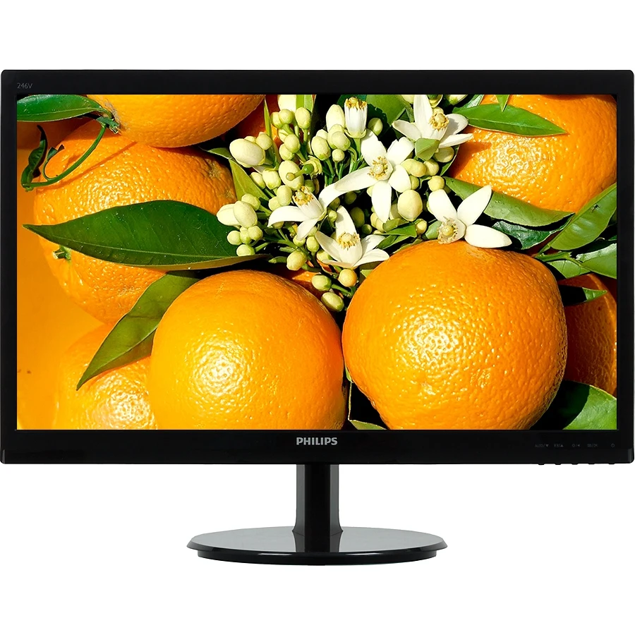 Монитор Philips 24" 246V5LSB(00/01) черный TN+film LED 5ms 16:9 DVI Mat 250cd