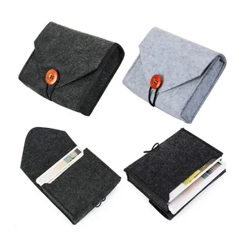 

1 Pcs Coin Purse Key Case Gadget Storage Bag Mini Felt Pouch Earphone SD Card Power Bank Data Cable Bag Travel Cable Organizer