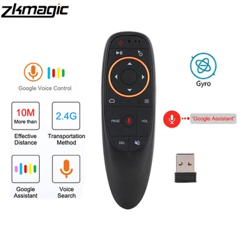 

G10 Voice Remote Control 2.4G Wireless Air Mouse Microphone Gyroscope IR Learning for Android tv box PRO H96Max X96 mini