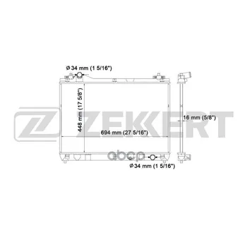 

Radiator OHL. DV. Suzuki Grand Vitara (JT) 05-zekkert art. mk-1200