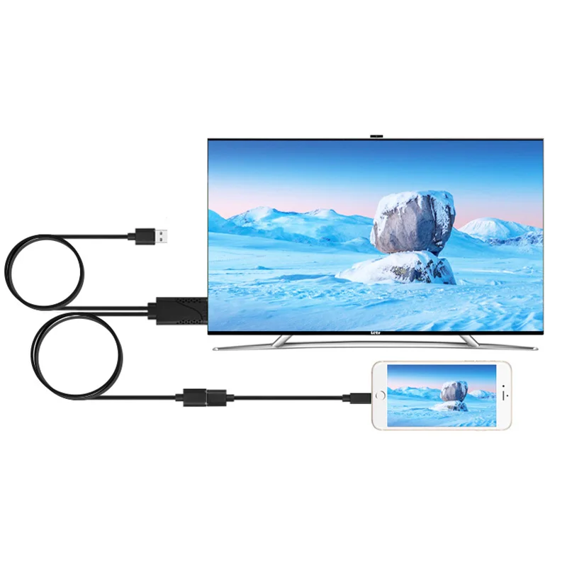 Кабель адаптер USB мама HDMI папа HDTV для iPhone 7/7plus/6s 6 plus Android и распродажа|Компьютерные