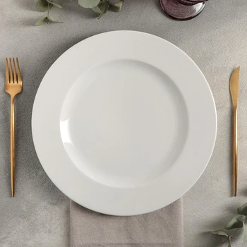 

Plate flat "Prime", d = 29 cm, white