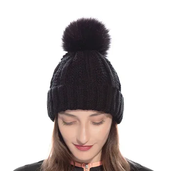 

Winter Hats For Women Knitted bonnet Pompom Hat bonnets for women Casual Beanies Knitted Hats Beanie Caps bonnets wholesale