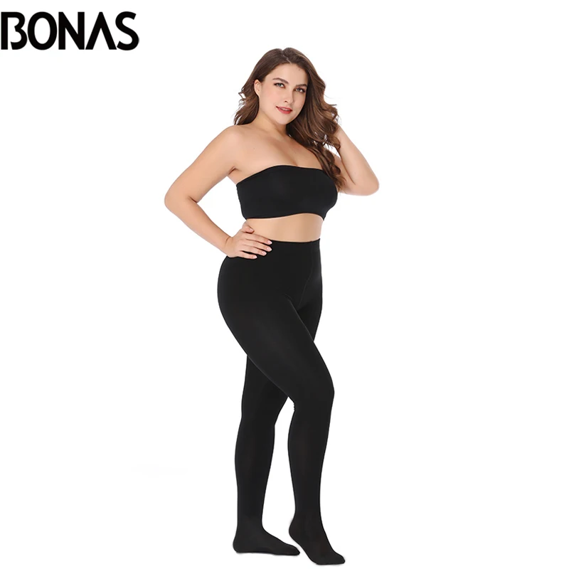 BONAS, большие размеры, теплые колготки для фитнеса, черные, 3XL, 100 кг, леггинсы, бархатные леггинсы, эластичные, теплые, зимние, плотные, женские колготки, плюс