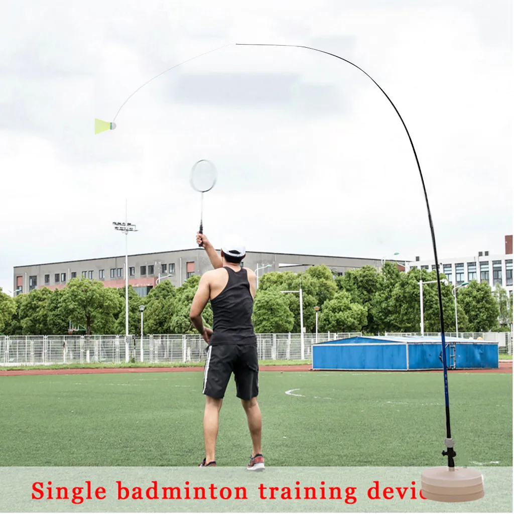 

Single Badminton Trainer Stretch Badminton Robot Racket Training Sports Self-study Practice Machine Badminton Stroking
