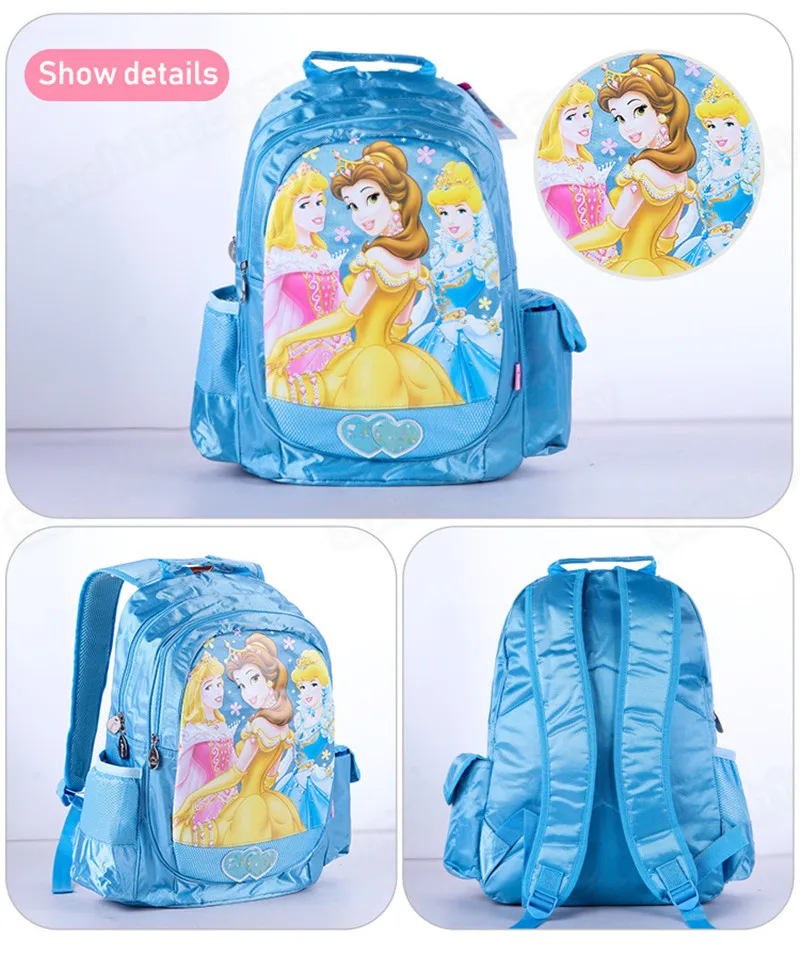 Disney рюкзак для девочек Минни Белоснежка мультфильм школьный портфель с анимэ мода полиэстер водонепроницаемый большой емкости рюкзак