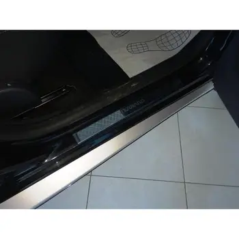 

Door sill scuff plate stainless steel For Nissan Terrano 2014-> (set of 4 PCs)