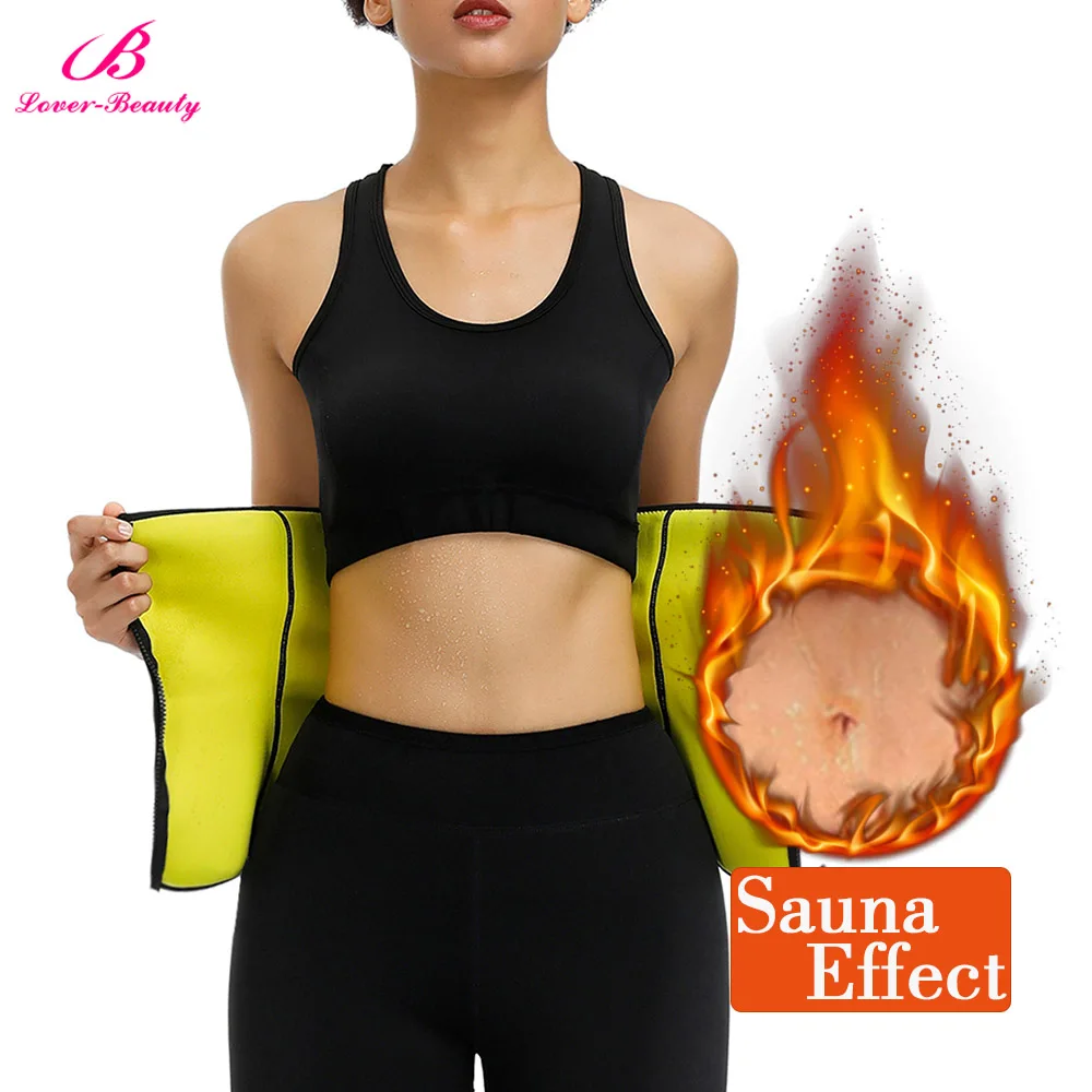 

Women Neoprene Body Shaper Waist Trainer Sauna Sweat Slimming Belt Zipper Workout Tummy Control Trimmer Corset Wight Loss Shaper