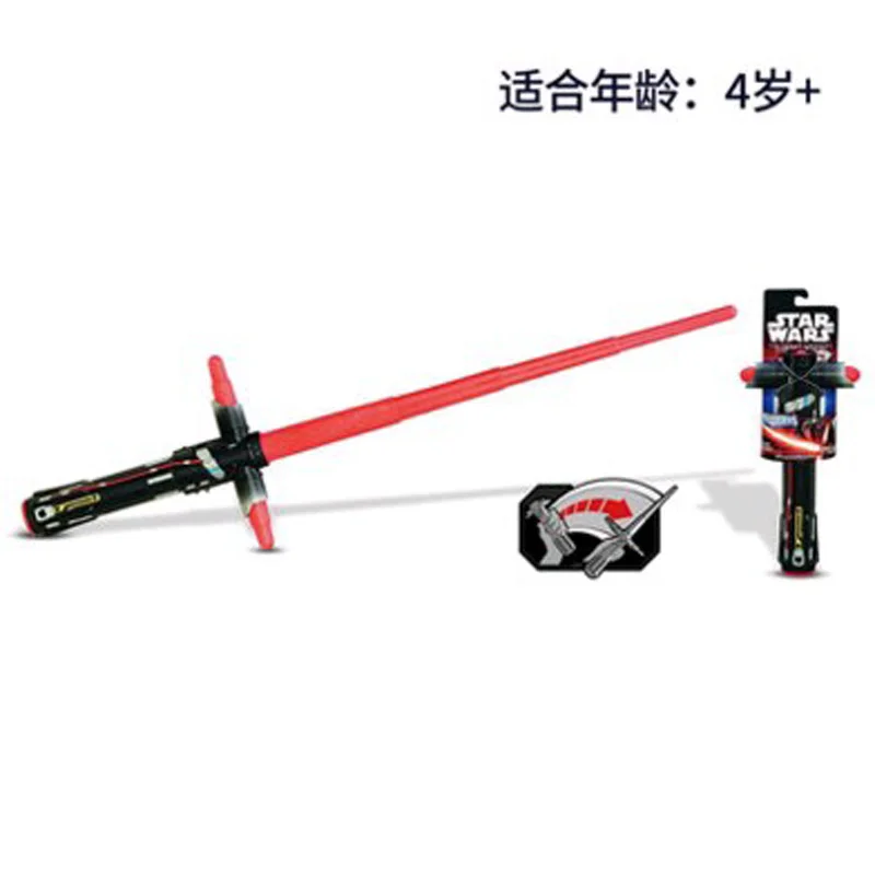 Sabre de Luz Jogando e Jogando tipo Função Sabres de Luz Takara Tomy Star Wars Telescópica Iluminação Colorida Crianças Brinquedos 4 jogando e jogando tipo função telescópica iluminação