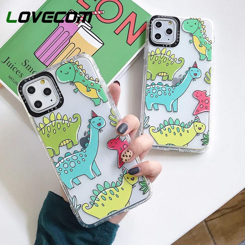 Ударопрочный защитный чехол LOVECOM для iPhone 11 Pro Max XR XS 7 8 Plus X Мягкий ТПУ