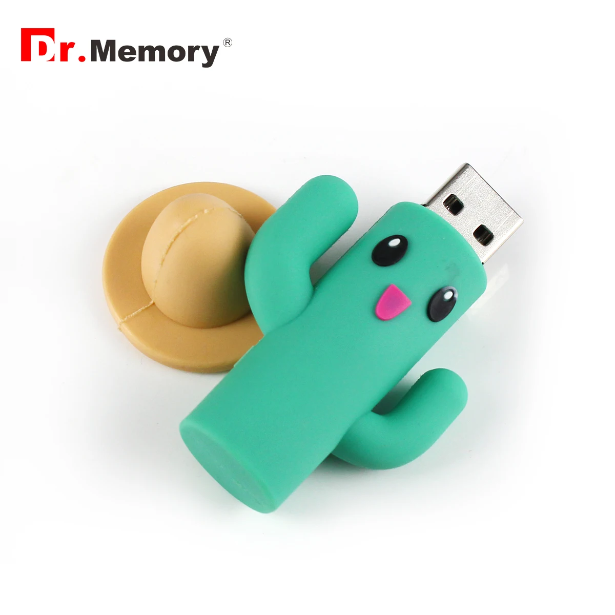 Silicone Cactus USB Flash Drive 16GB Pend Drive 2GB 4GB 8GB 16GB 32GB 64GB 128GB Pendrive Cartoon Gift USB Flash Drive