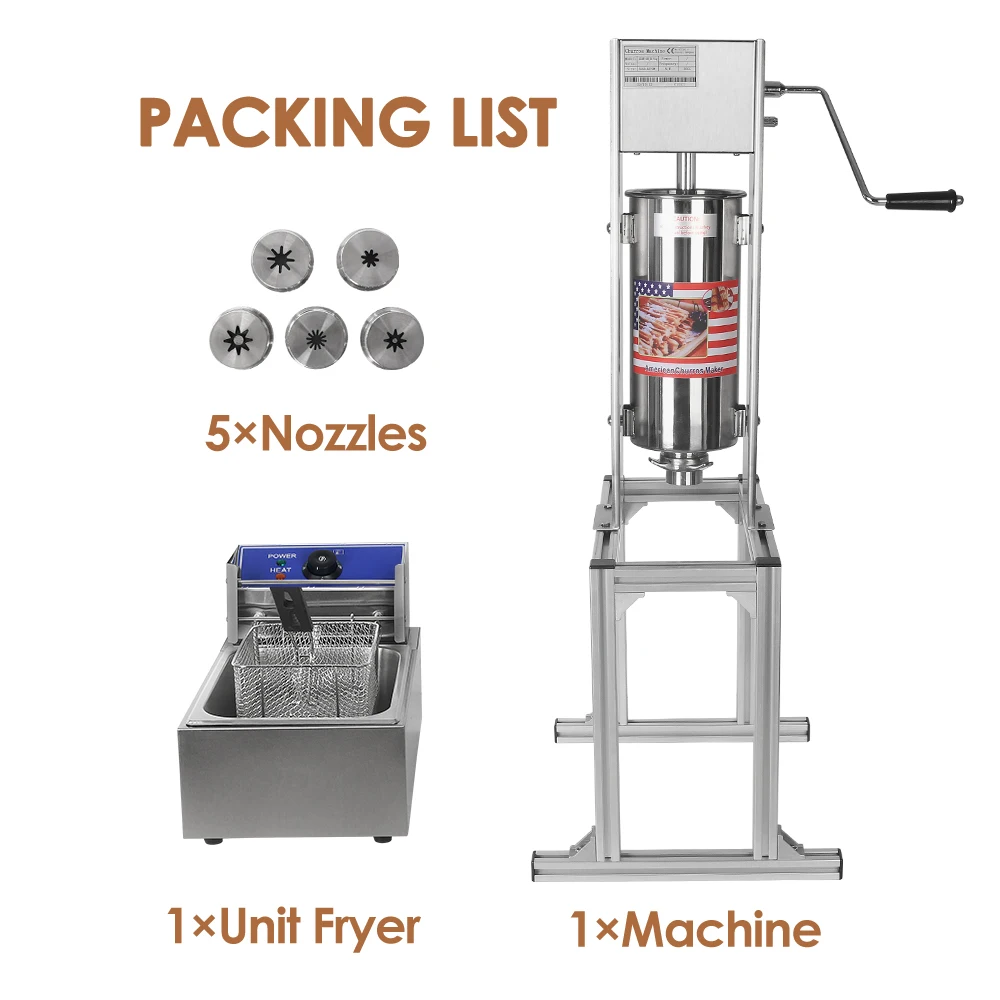 ITOP Heavy Duty 5L ручной аппарат для приготовления испанских пончиков Чуррос чайник