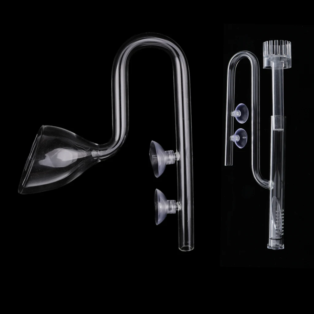 2pcs Φ13 Fish Tank Aquarium Waste Remover Protein Skimmer Outflow Lily Pipe Set |