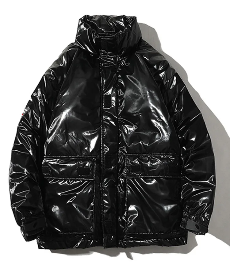 Aolamegs/зимняя куртка для мужчин; яркая хлопковая стеганая куртка; мужская куртка с воротником-стойкой; плотная модная куртка с большими карманами; ветрозащитная уличная куртка