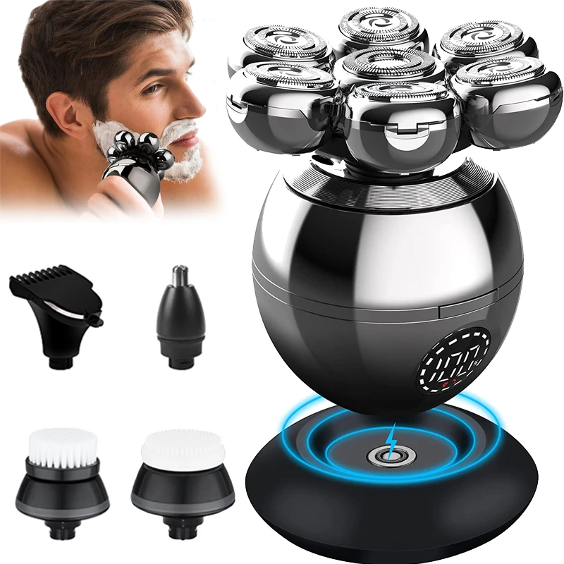 7d Head Shaver For Bald Men Upgrade 5in1 Electric Razor Men's