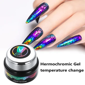 

Liquid Color Changing Nail Art Painting Gel Soak Off Thermal Gel Nail Polish UV LED Hermochromic Permanent Varnish Lacquer