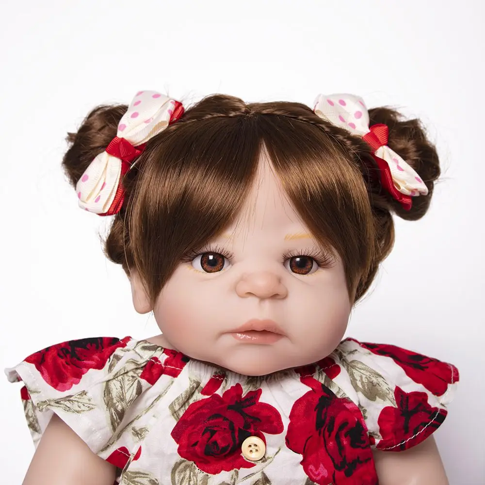 Pickwoo bebes кукла-реборн 48 см 55 см куклы для маленьких девочек Мягкие силиконовые Boneca reborn Brinquedos Bonecas детские подарки игрушки