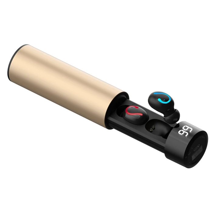Мини Bluetooth наушники беспроводные голосовые звонки музыкальные стерео наушники с внешним аккумулятором GK99