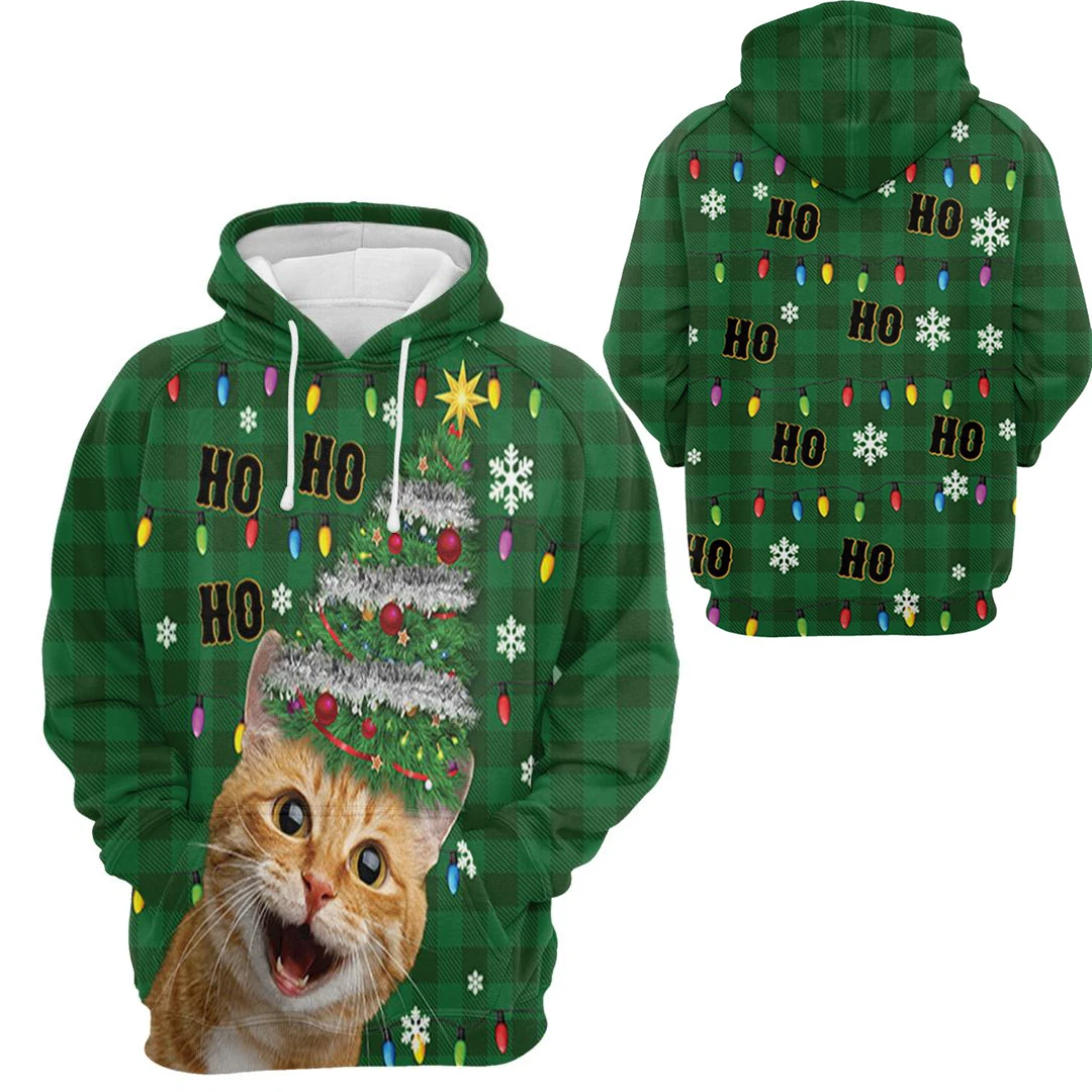 

PLstar Cosmos 3Dprinted Newest Christmas Cat Xmas Tree Gift Xmas Harajuku Streetwear Funny Unique Unisex Hoodies/Sweatshirt/Zip1