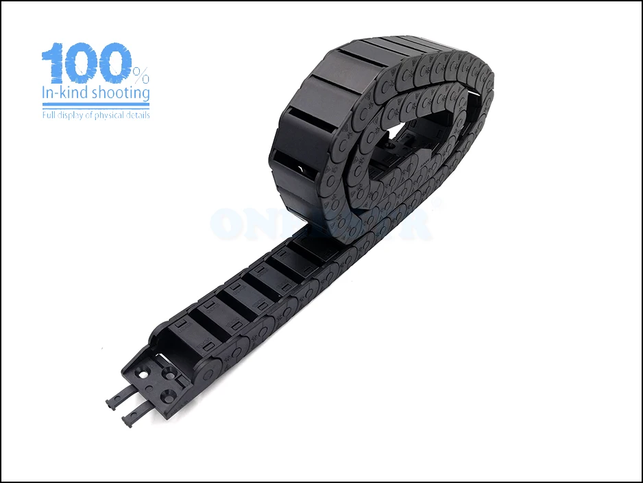 1 Meter 15x30mm Drag Chain Wire Carrier Cable Semi Closed Open Inside Conveyor Towline For CNC Router Machine Tools Freeshipping 13